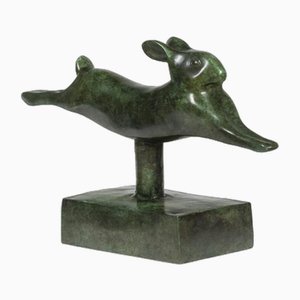Rabbit Current in Bronze by François Pompon, 2006