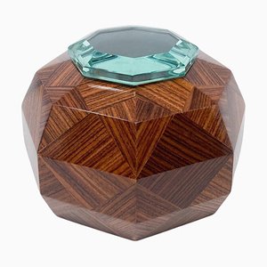 Box in Wood and Glass from Fontana Arte, 1940s