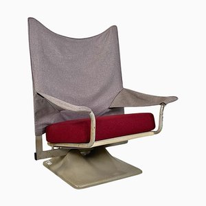 Italienischer AEO Sessel aus Kunststoff & Stoff Stahl von Paolo Deganello für Cassina, 1973