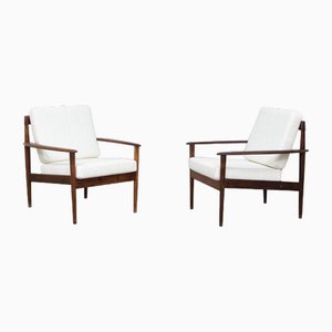 Danish Armchairs PJ 56 by Grete Jalk for Poul Jeppesen, Set of 2