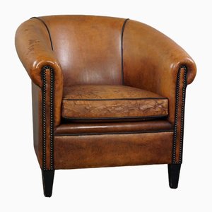 Club chair vintage in pelle