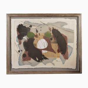 Lionel, Composition, 1960s, Mixed Media, Framed