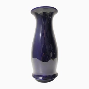 Vase en Céramique Laquée Bleue par Lavenia Attribuable à Guido Andlovitz, 1970s
