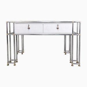 Vintage Desk in Chromed Metal, 1970s