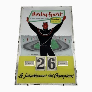 Calendario publicitario perpetuo de Albert Gerrer para Derby Sport, 1960