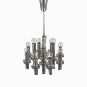 Lustre Moderne en Chrome par Gaetano Sciolari pour Staff, 1970s