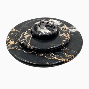 Vintage Italian Portoro Black Marble Centerpiece, 1970s