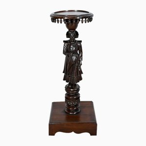 Antique Pedestal in Chestnut, 1890s