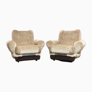 Vintage Space Age Lounge Chairs, Italy, 1960s, Set of 2