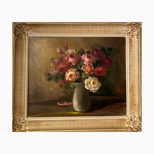 Sully Bersot, Ramo de rosas, 1939, óleo sobre lienzo
