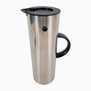 EM77 1 Liter Thermos in Stainless Steel and Matte Plastic by Erik Magnussen for Stelton