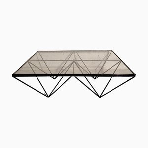 Alanda Metal and Glass Coffee Table by Paolo Piva for B&B Italia, 1970s