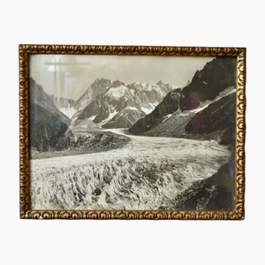 La Mer de Glace, Photograph, Framed