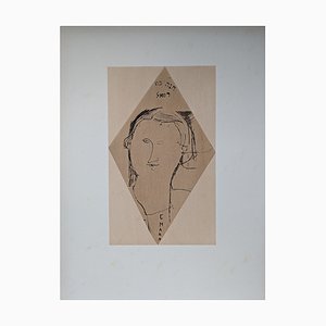 Amedeo Modigliani, Chana Orloff, Litografía sobre papel Arches Vellum