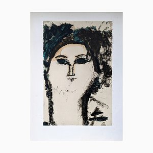 Amedeo Modigliani, Beatrice Hastings, Lithographie auf Arches Pergamentpapier