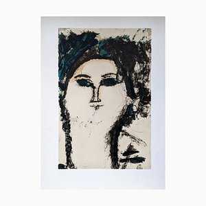 Amedeo Modigliani, Beatrice Hastings, Litografía sobre papel Arches Vellum
