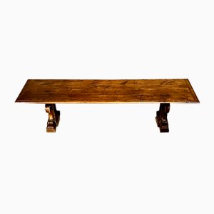 Antique French Walnut Dining Table, 1880