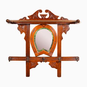 Antique Cheltenham Mirror in Oak