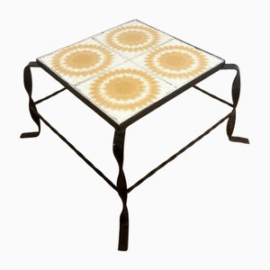Vintage Flower Table in Cast and Tiles
