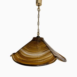 Lámpara de techo en forma de remolino de Murano