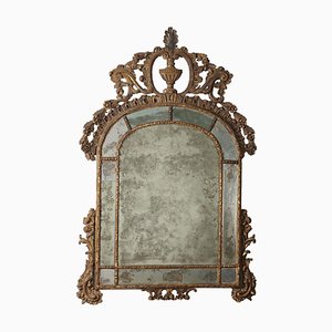 Specchio con cornice in legno