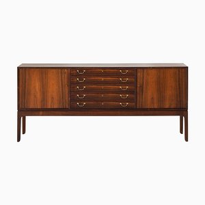Sideboard in Rosewood and Brass by Ole Wanscher, 1940s