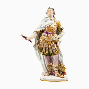 Grande Figurine Meissen King August III in Roman Harness attribuée à JJ Kaendler, 1924