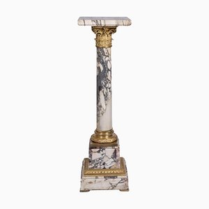 Column in Marble and Gilt Bronze