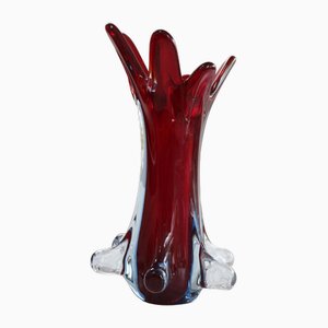 Vintage Murano Vase in organischer Form von Seguso Sommerso, 1960er