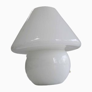 Large Murano Glass Mushroom Table Lamp, Italy, 1970s