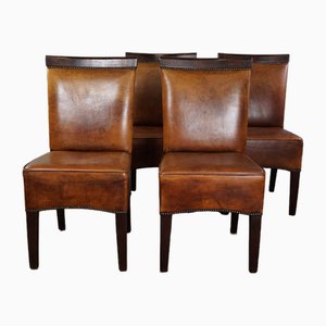 Dining Chairs in Sheep Leather, Set of 4