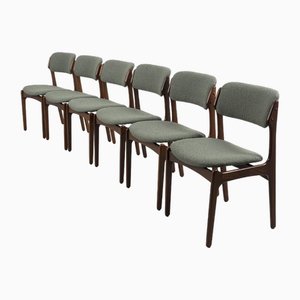 Model 49 Chairs by Erik Buch, Set of 6
