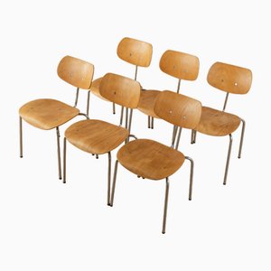 SE 68 Chairs by Egon Eiermann for Wilde+Spieth, 1950s, Set of 6