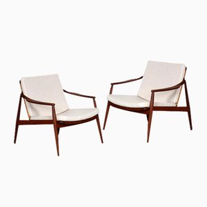 Model 400 Lounge Chairs by Hartmut Lohmeyer for Wilkhahn,, 1965, Set of 2