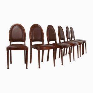 Art Deco Chairs attributed to De Coene, 1930s, Set of 6