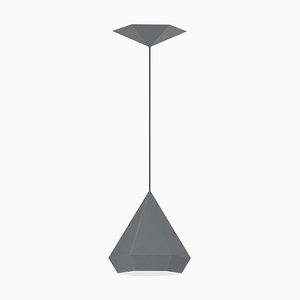 Lampada a sospensione con diamante grigio grafite di Sebastian Scherer