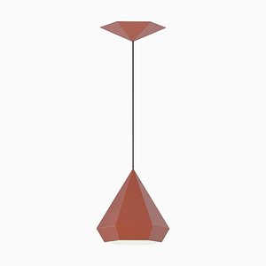 Pendentif Diamant 25 Rouge Rouille par Sebastian Scherer