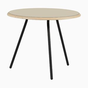 Tavolino da caffè Soround 60 in laminato Fenix beige di Nur Design
