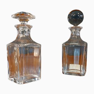 Decanter in cristallo Baccarat, Francia, anni '50, set di 2