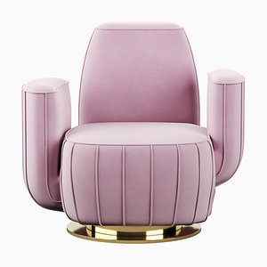 Ajui II Armchair in Pink by HOMMÉS Studio