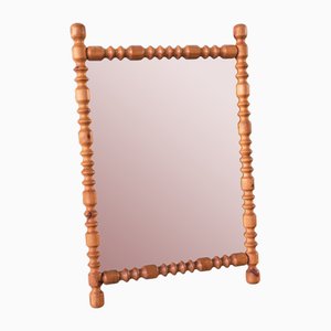 Large Swedish Modern Mirror in Pine from Markaryd, Sweden, 1960s