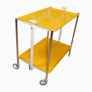 Bar Cart Table in Yellow, 1960