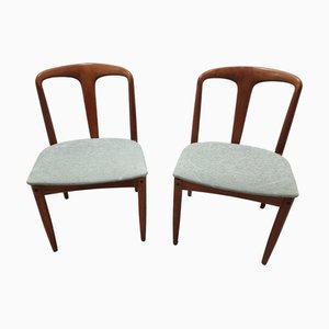Modern Teak Juliane Dining Chairs attributed to J. Andersen, Set of 2