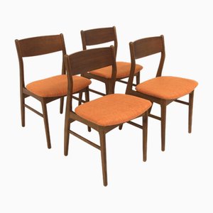 Chaises Scandinaves en Teck, 1960, Set de 4