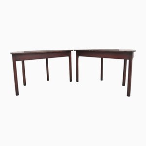 Early 19th Century Mahogany Demi-Lune Console Tables, 1810s, Set of 2