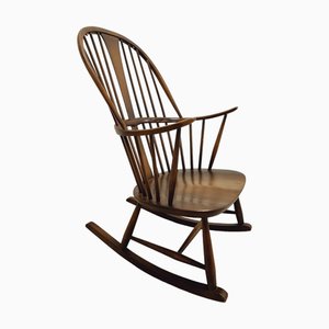 Rocking Chair Mid-Century Moderne attribué à Lucian Ercolani pour Ercol