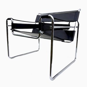 Schwarzer Mid-Century Wassily Chair von Marcel Breuer