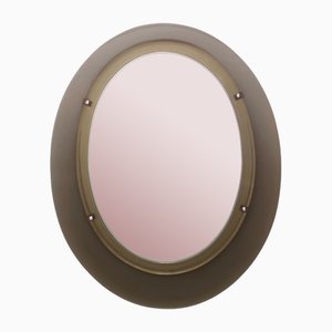 Wall Mirror with Smoked Glass Frame by Max Ingrand, 1960s