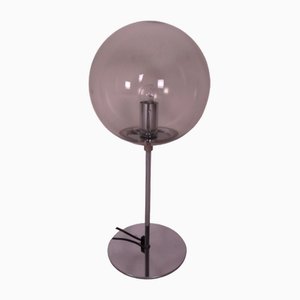 Lámpara de mesa vintage de cromo, años 60