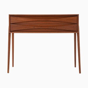 Mesa auxiliar escandinava Mid-Century atribuida a Rimbert Sandholt para Glas & Trä, años 60